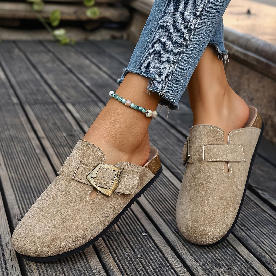 Winona | Slip-On Mules met Gespdetails