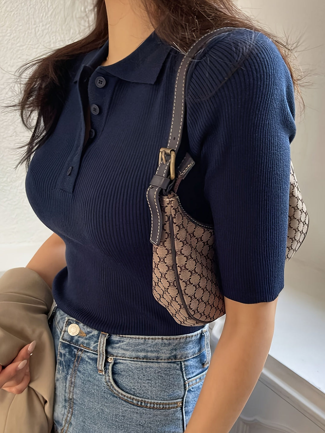 Meredith | Geribbelde Coltop