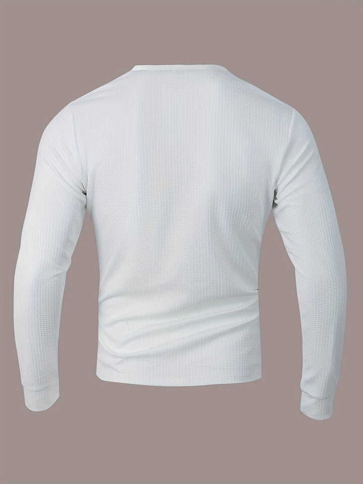 Curtis | Getextureerde Lange Mouwen Henley
