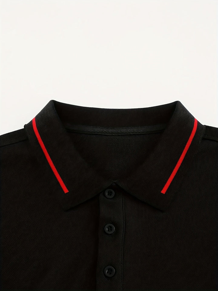 Dalton | Verfijnde Lange Mouwen Polo Shirt