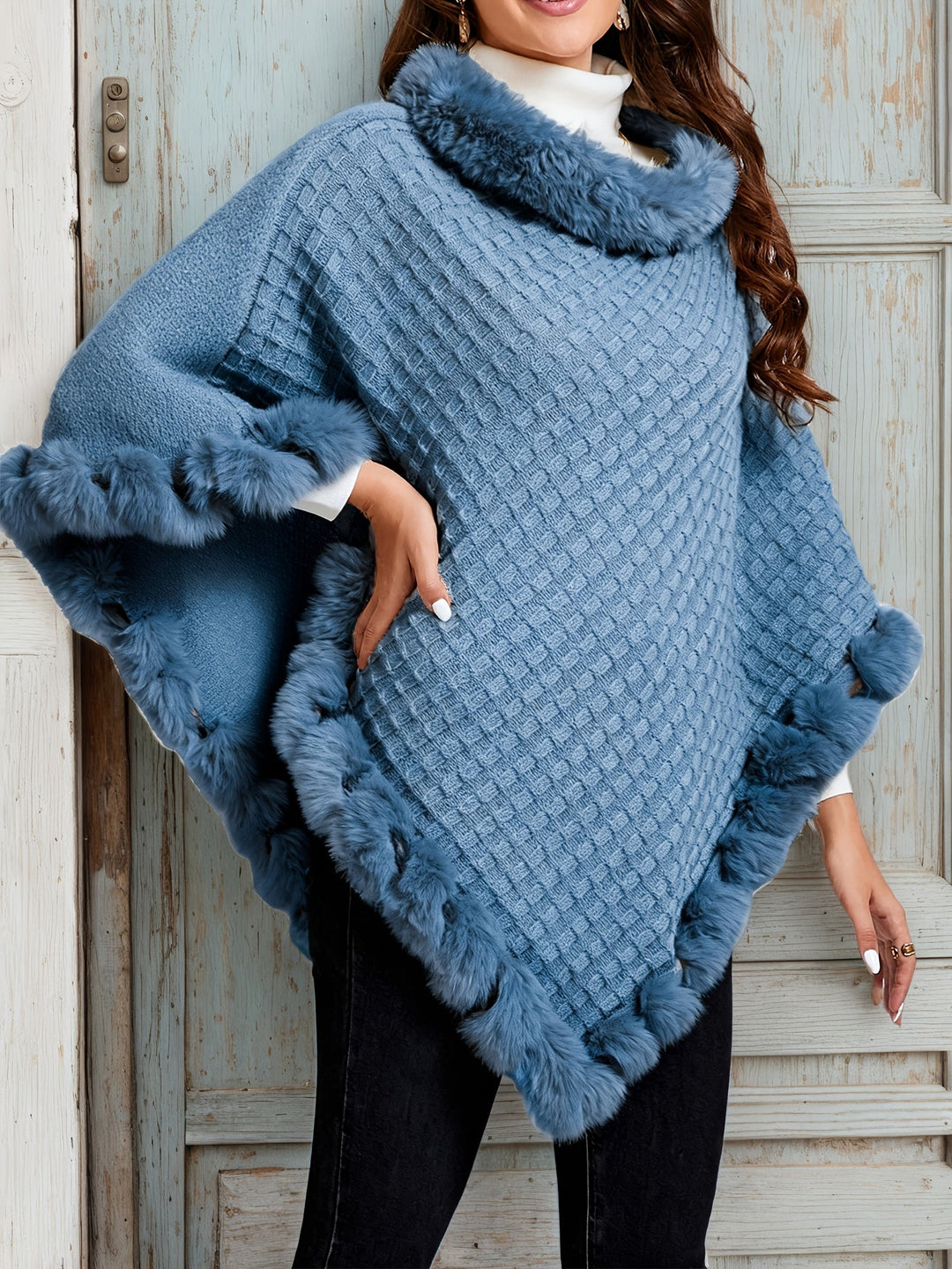 Wilg | Gezellige Bontafwerking Poncho