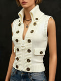 Tessa | Hoge-Kraag Zip Vest