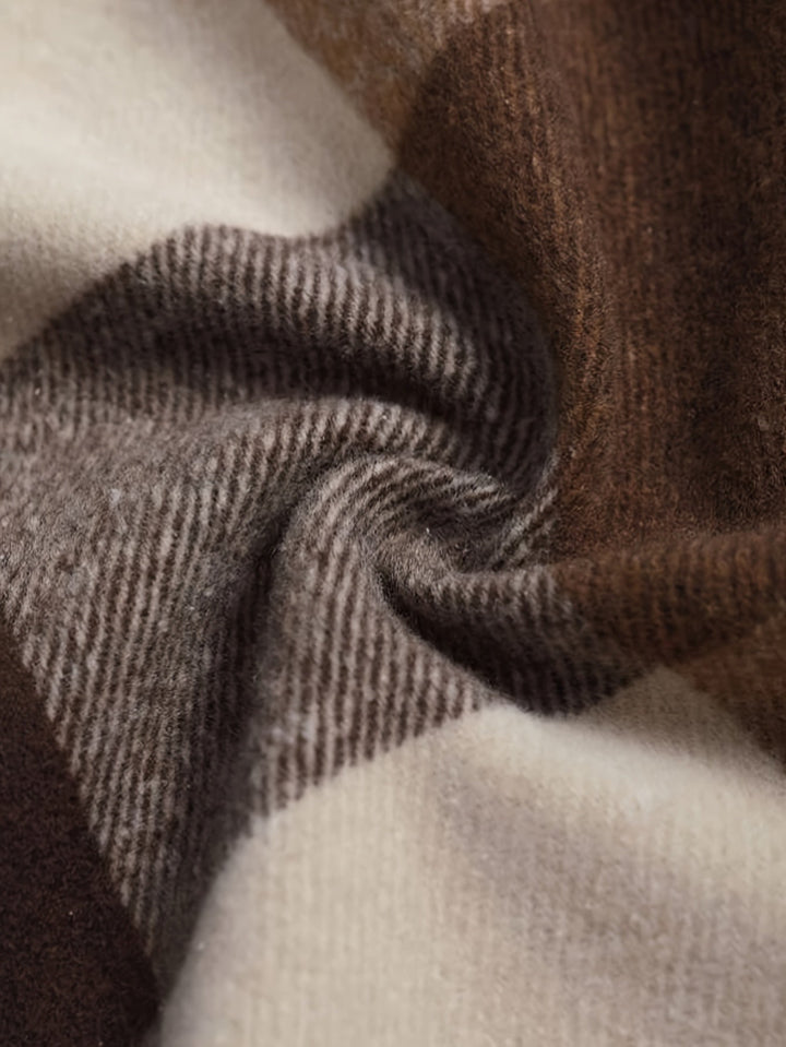 Barnaby | Geruite Hooded Overshirt Jas