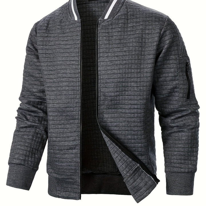 Raymond | Textured Zip-Up Bomberjack