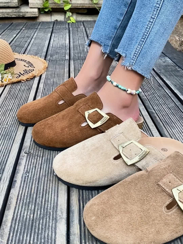 Winona | Slip-On Mules met Gespdetails