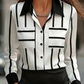 Serena | Contrast Stripe Shirt