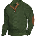 Ronan | Staande Kraag Knop Henley Trui
