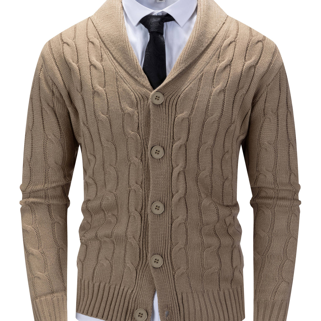 Walter | Cardigan met Sjaalkraag en Kabelpatroon