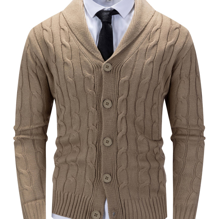 Walter | Cardigan met Sjaalkraag en Kabelpatroon