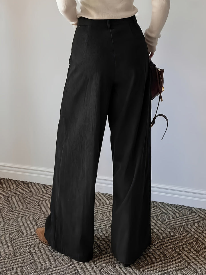 Celine | Geplooide Wijde Pantalon