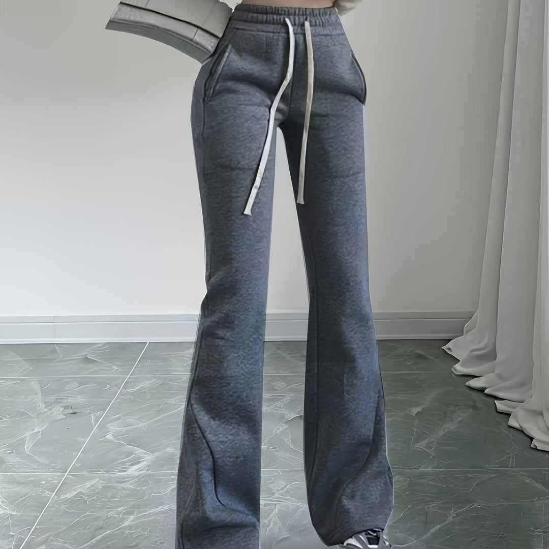 Gemma | Hoge Taille Flared Lounge Broek