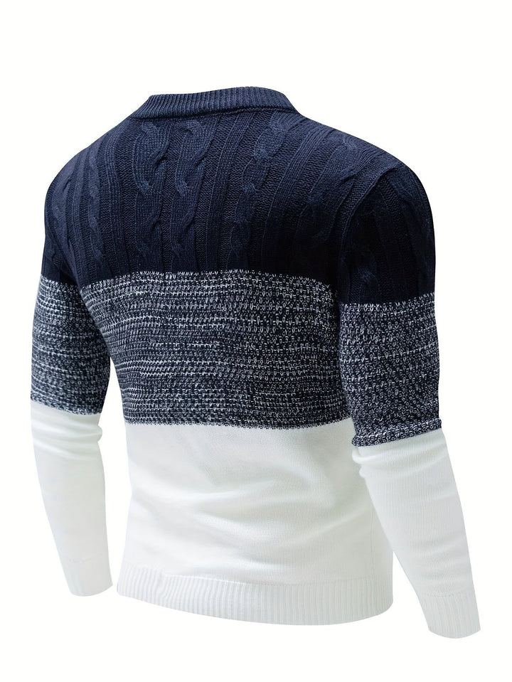 Graham | Kleur-Block Crew Neck Trui