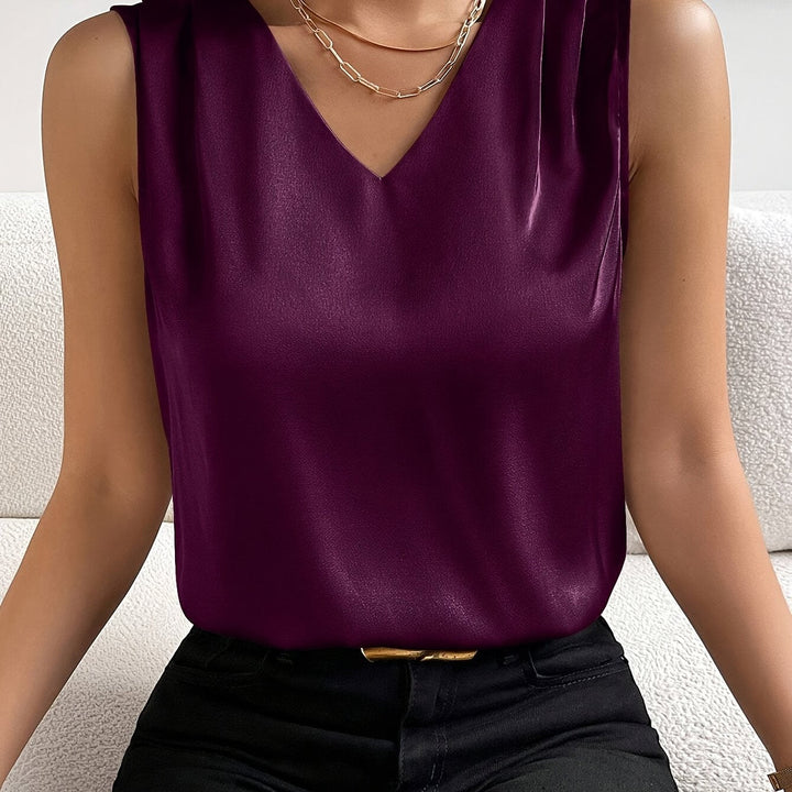 Elsie | Elegante Mouwloze V-Hals Top