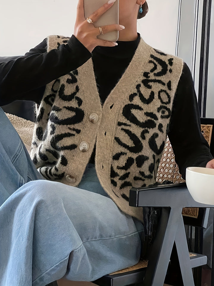 Thea | Patroon Geknoopte Vest