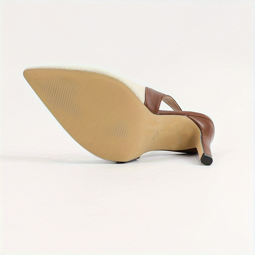 Amelie | Elegante Contrast Slingback Hakken