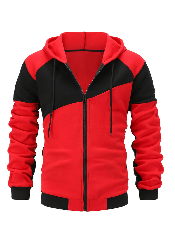 Bryce | Kleurblok Zip-Up Hoodie