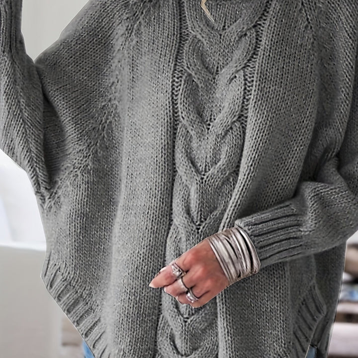 Gwendolyn | Kabelgebreide Hoge-Neck Trui