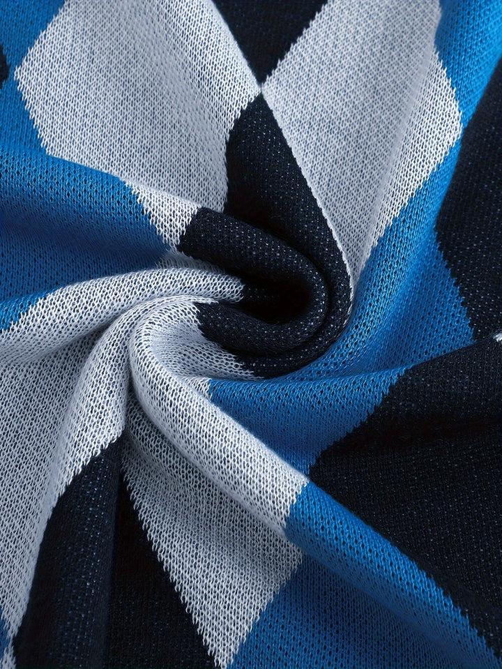 Chandler | Klassieke Argyle Trui Vest