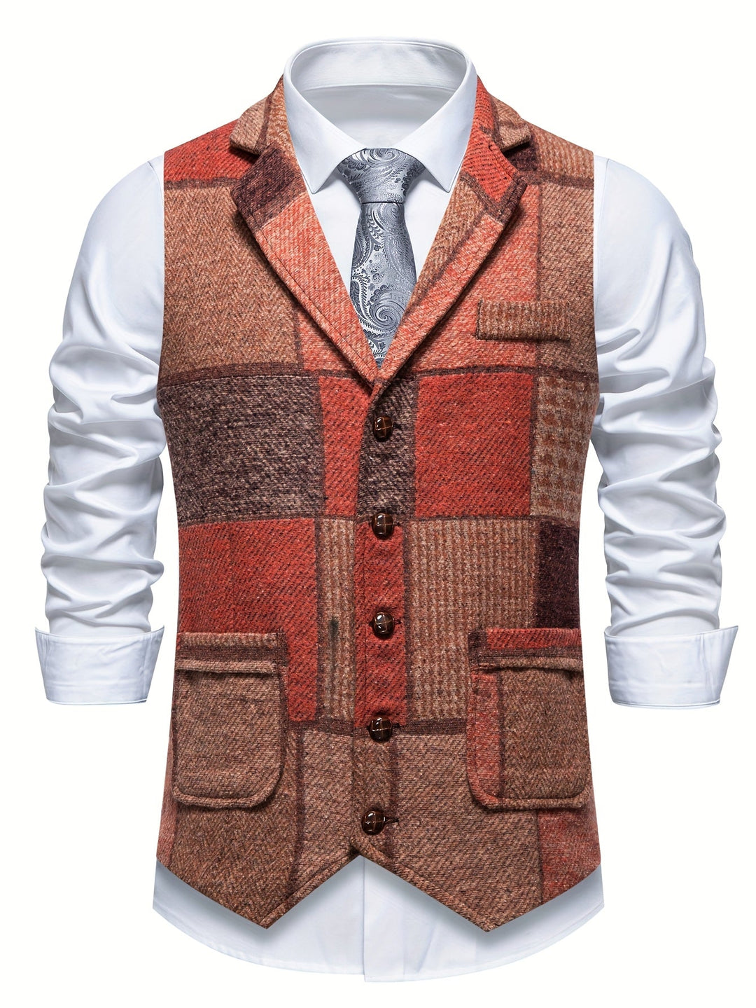 Tobias | Patchwork Op maat Gemaakt Vest