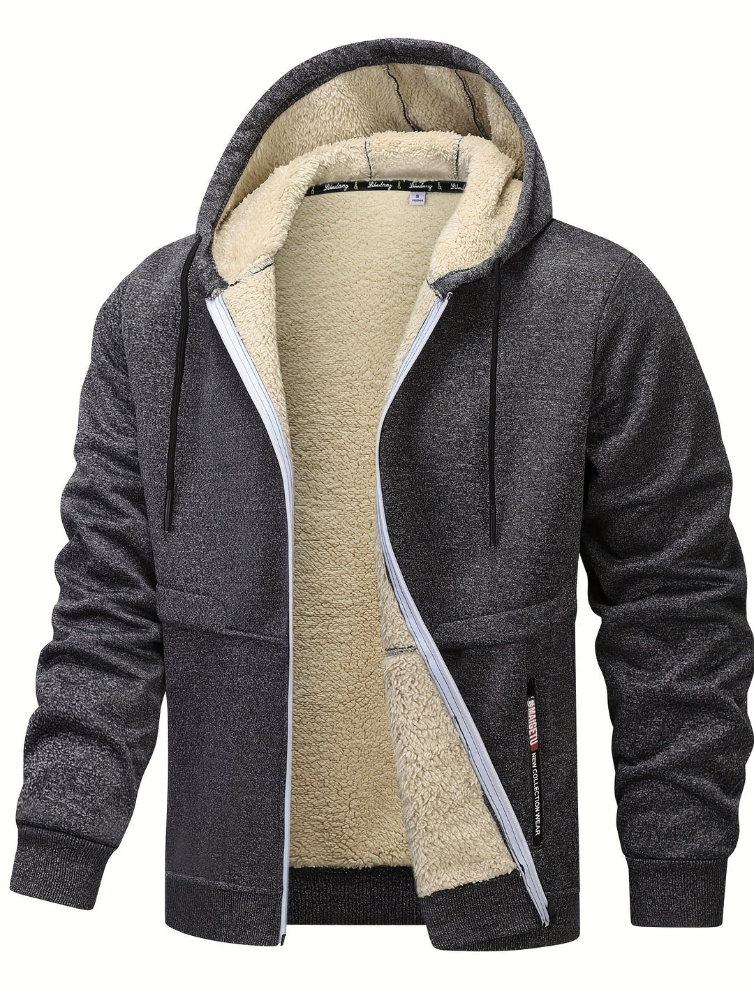 Russell | Gezellige Hooded Zip-Up Jas