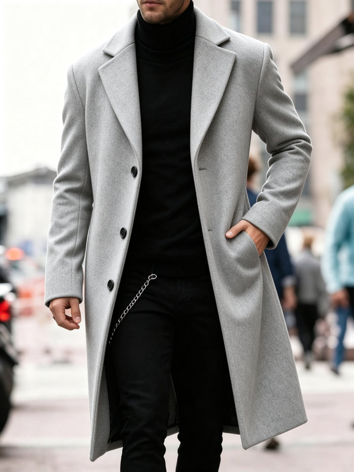 Chandler | Verfijnde Lange Trenchcoat