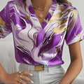 Joanna | Kunstzinnige Swirl-Print Blouse