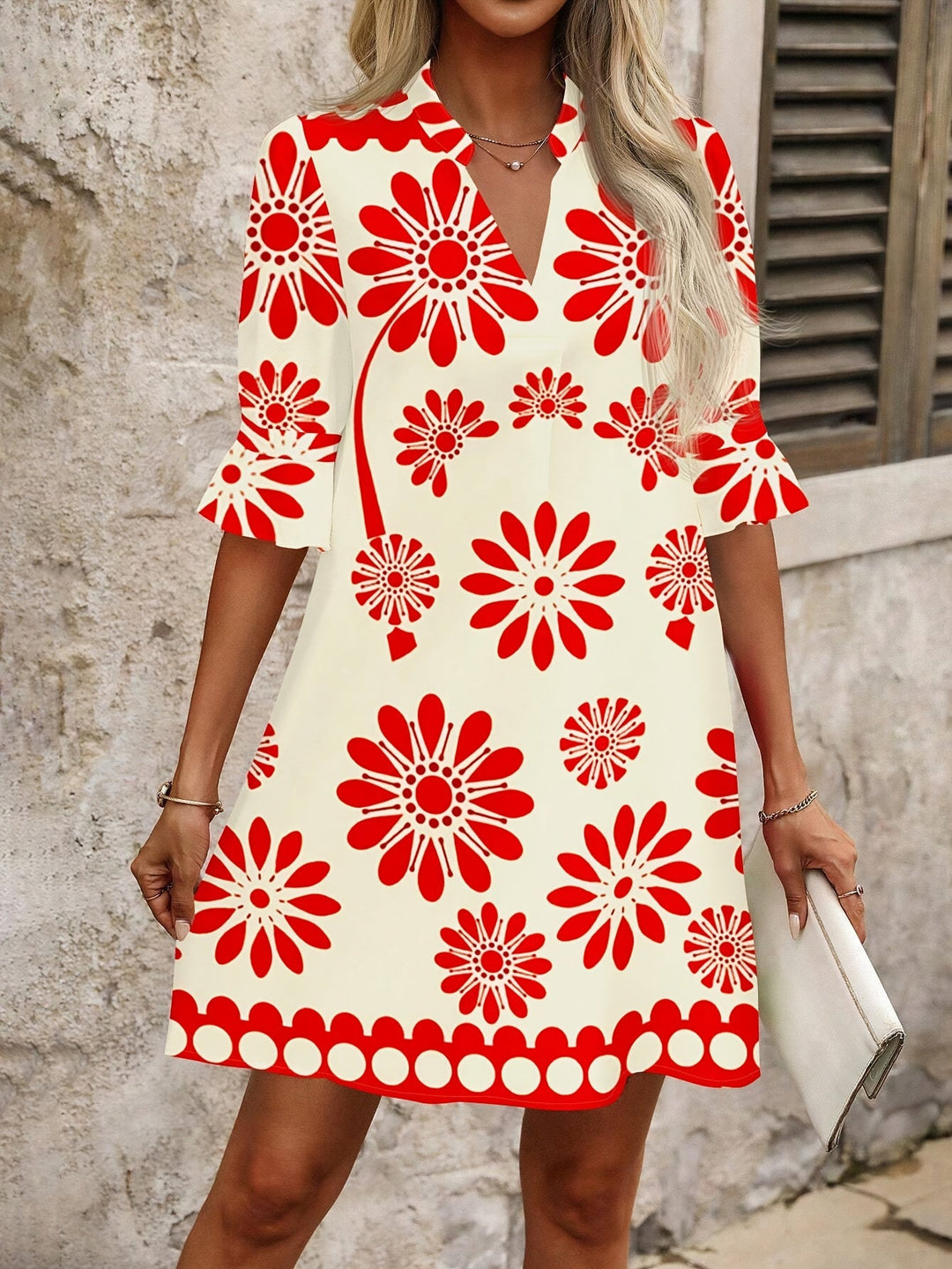 Georgia | Bloemen Mini Jurk