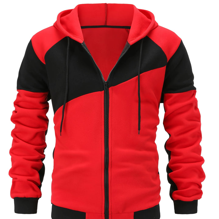 Bryce | Kleurblok Zip-Up Hoodie