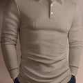 Fletcher | Textured Longsleeve Polo Shirt