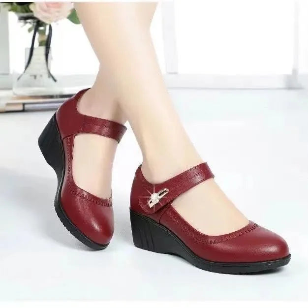 Monica | Elegante Comfort Schoenen met Middelhoog Hak