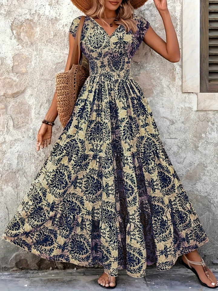 Lorena | Vloeiende Boheemse Maxi-jurk