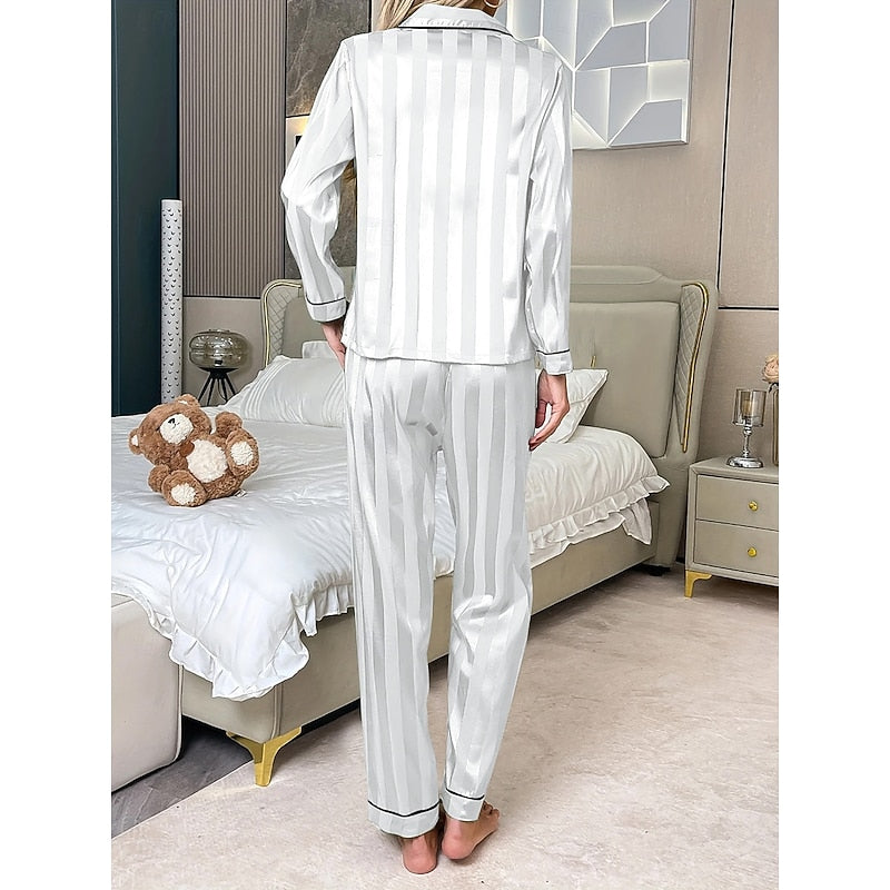 Elodie | Elegante Lange Mouwen Twee-Delige Lounge Set