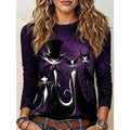 Katherine | Halloween Gothic Graphic Lange Mouwen Top