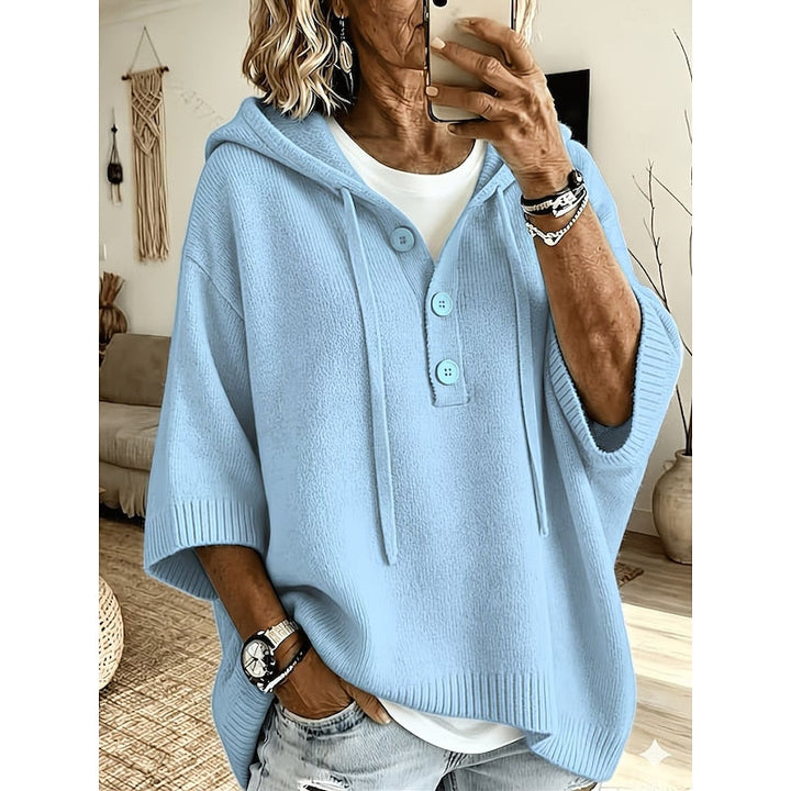 Brooklyn | Ontspannen Gebreide Hoodie Sweater