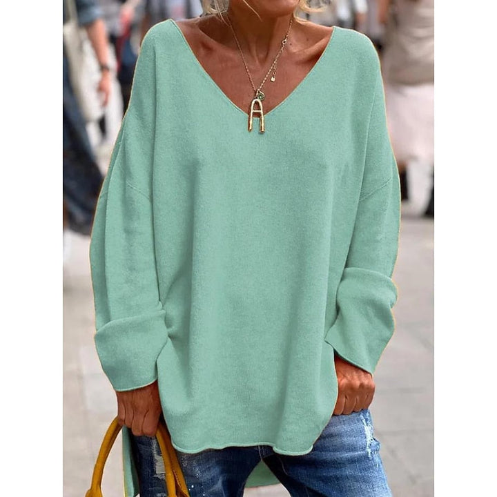 Willow | Relaxed V-Hals Pullover