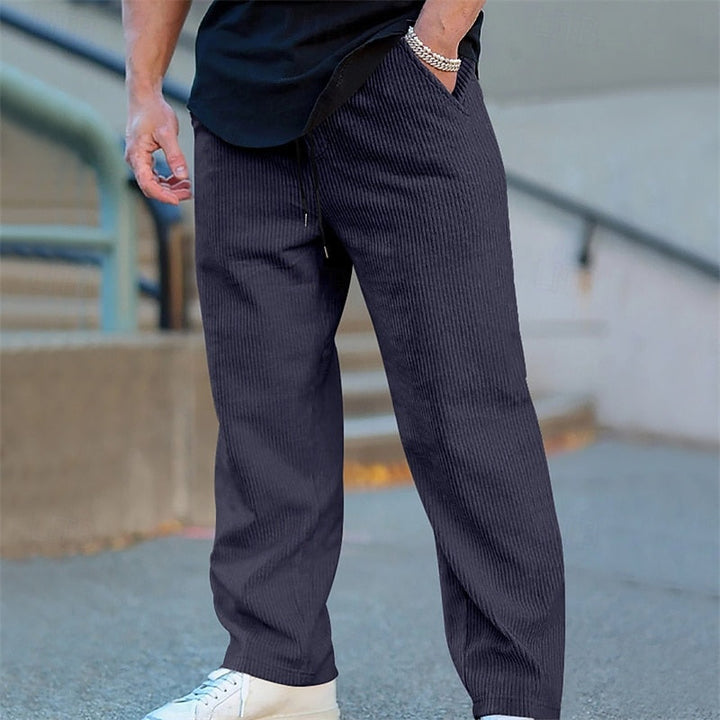 Crosby | Ontspannen Geribbelde Broek