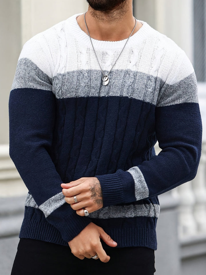 Nolan | Textured Cable-Knit Sweater
