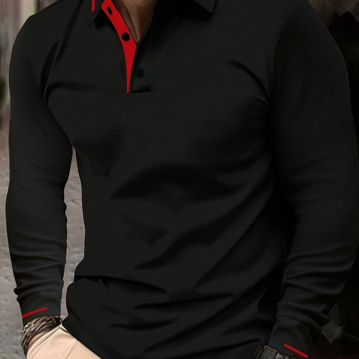 Dalton | Verfijnde Lange Mouwen Polo Shirt
