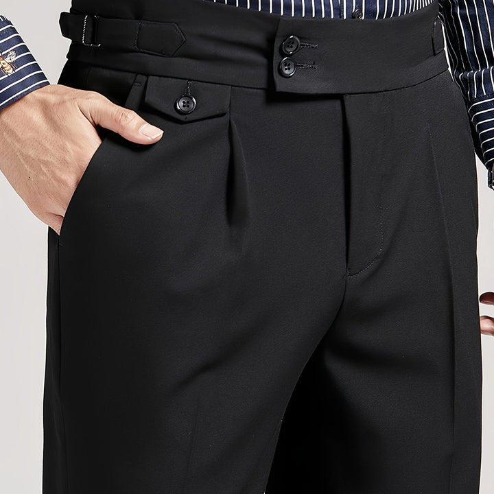Hugo | Op Maat Gemaakte Enkele Plooien Broek