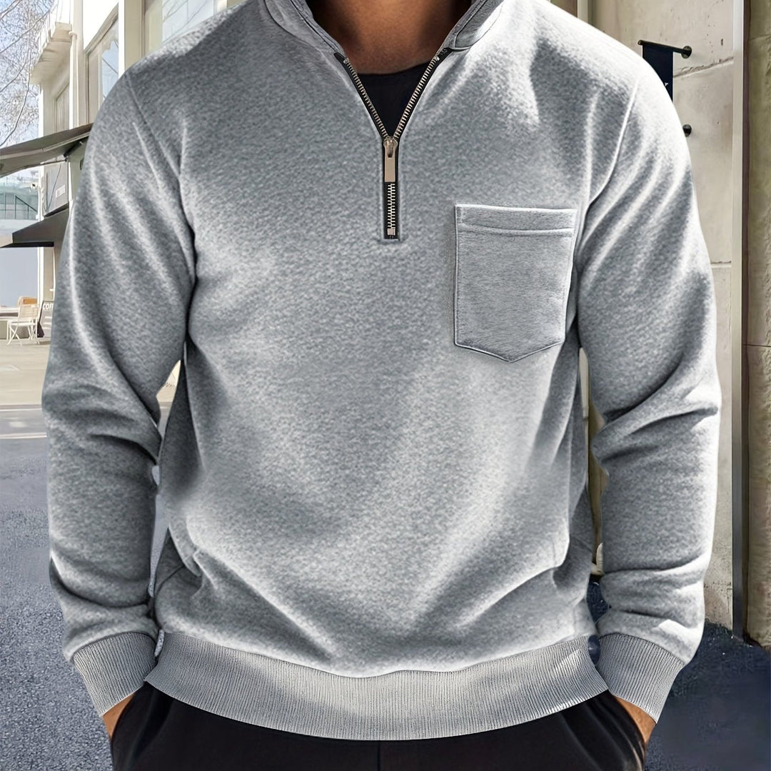 Emmett | Verfijnde Half-Zip Pullover
