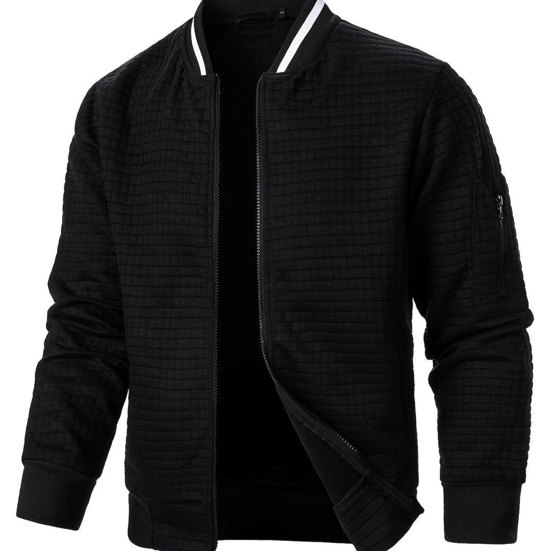 Raymond | Textured Zip-Up Bomberjack