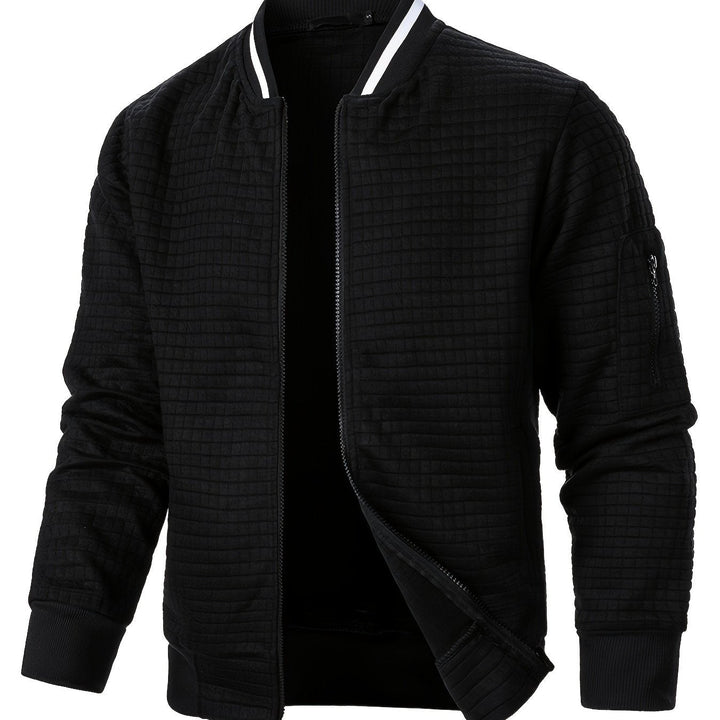 Raymond | Textured Zip-Up Bomberjack