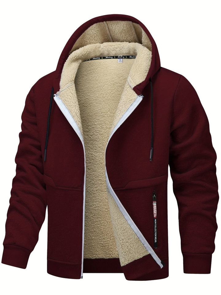 Russell | Gezellige Hooded Zip-Up Jas