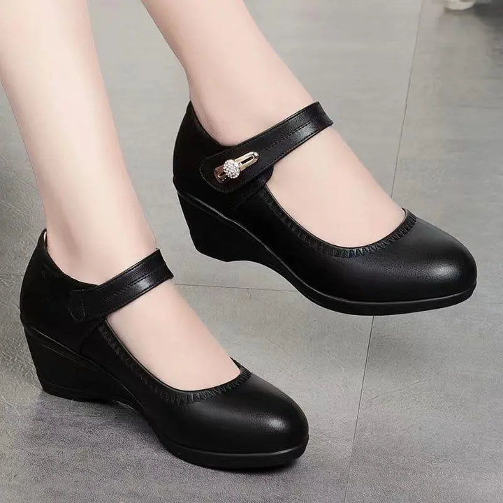 Monica | Elegante Comfort Schoenen met Middelhoog Hak