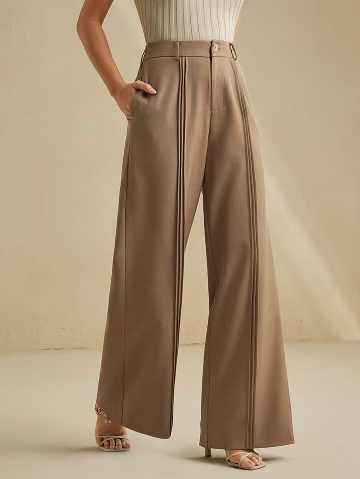 Marlowe | Geplooide Wijde Pantalon