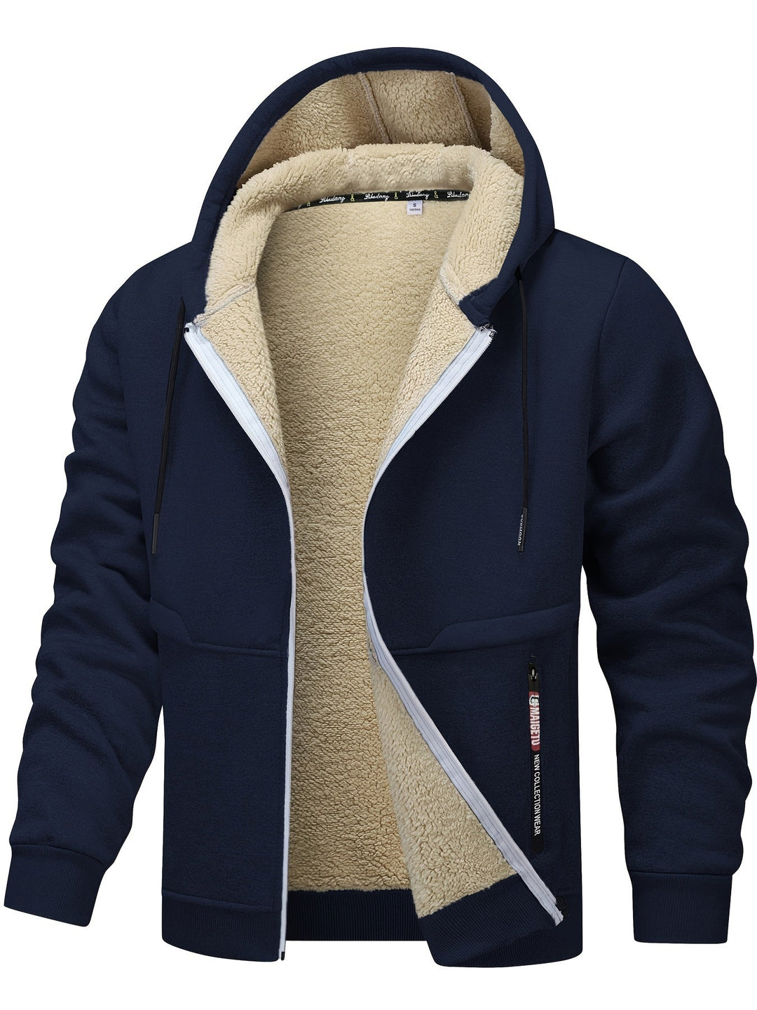 Russell | Gezellige Hooded Zip-Up Jas