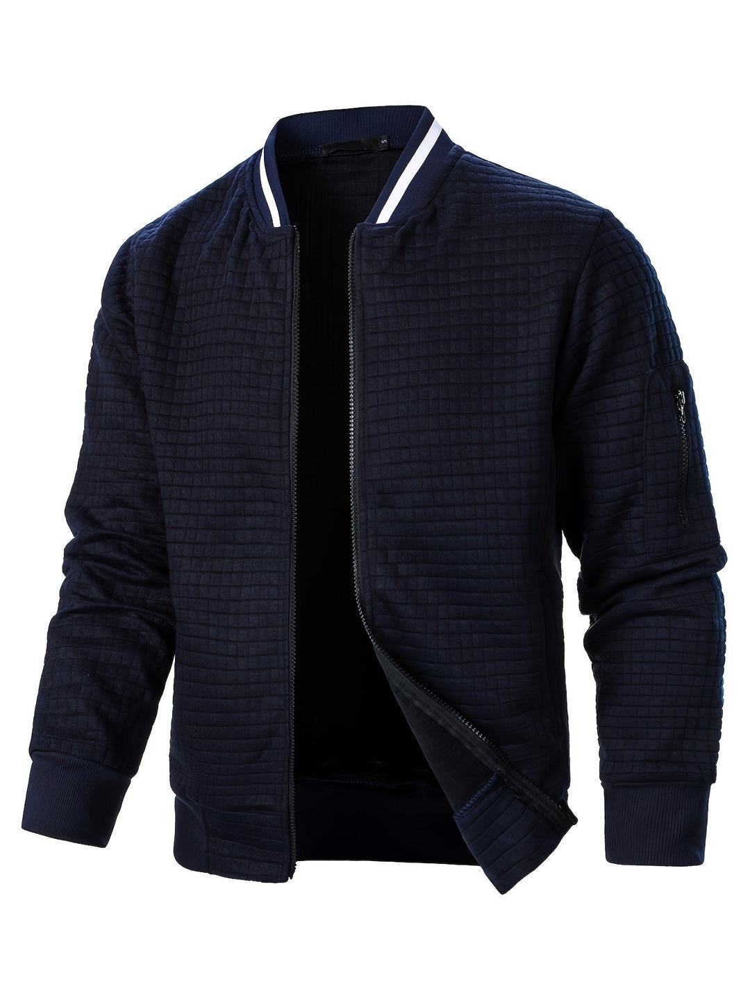 Raymond | Textured Zip-Up Bomberjack