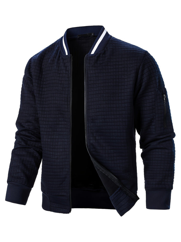 Raymond | Textured Zip-Up Bomberjack