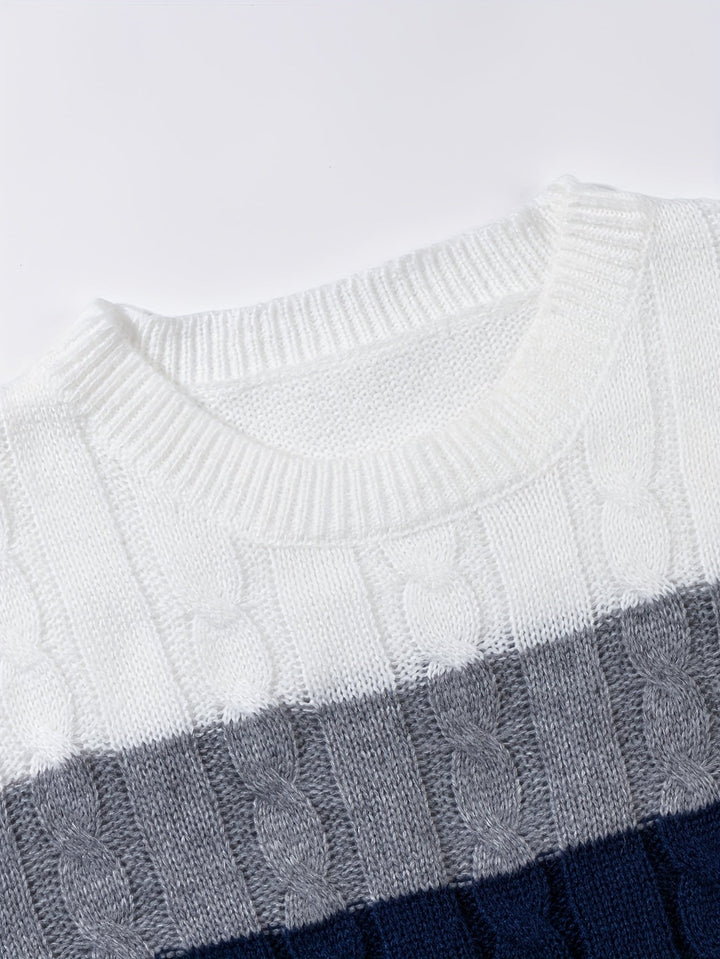 Nolan | Textured Cable-Knit Sweater