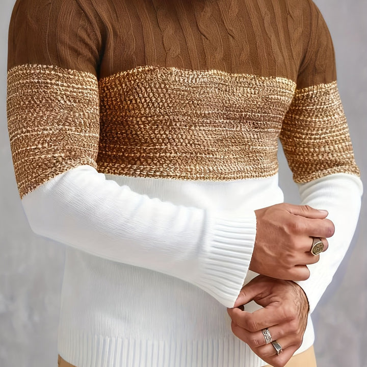 Graham | Kleur-Block Crew Neck Trui